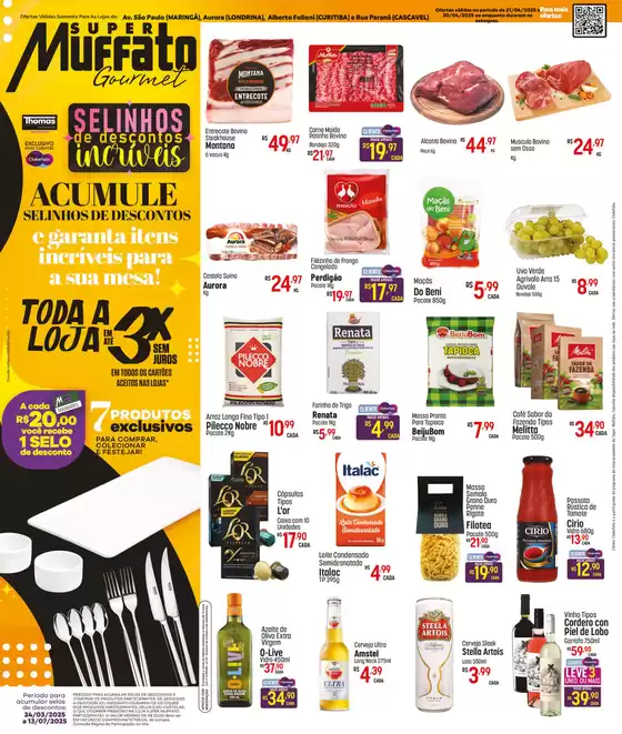 Promoções especiais em andamento