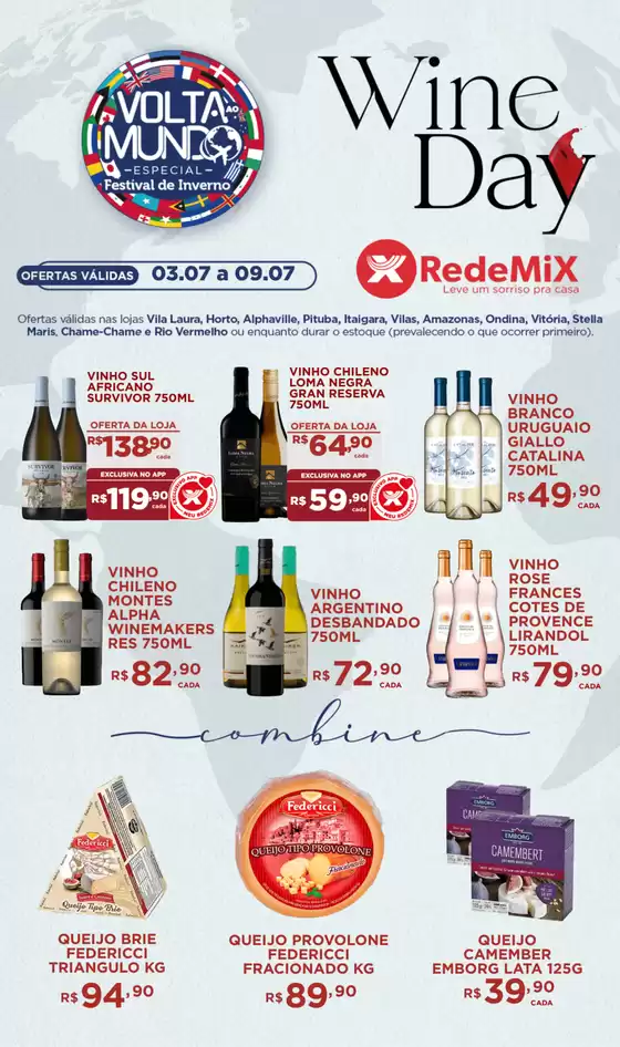 Catálogo Rede Mix | Wine Day | 2025-07-08T00:00:00.000Z - 2025-07-09T00:00:00.000Z