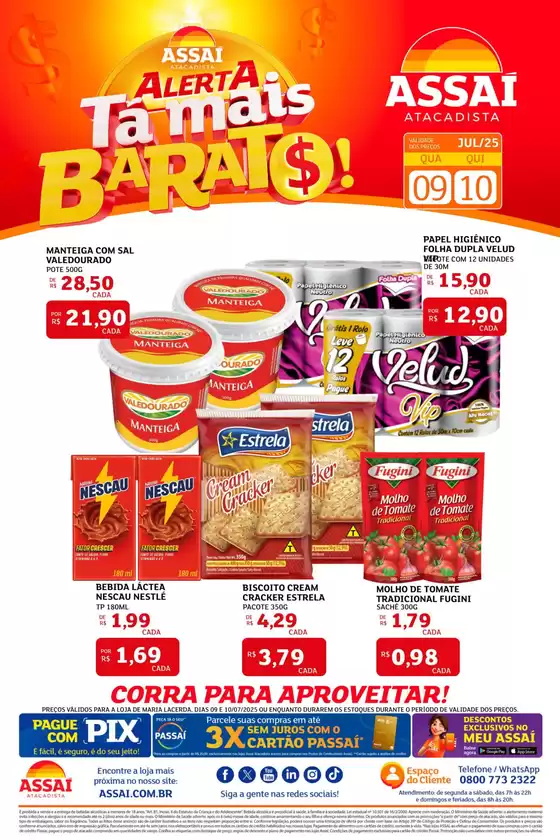 Catálogo Assaí Atacadista em Parnamirim | Ótima oferta para caçadores de pechinchas | 2025-07-10T00:00:00.000Z - 2025-07-10T00:00:00.000Z