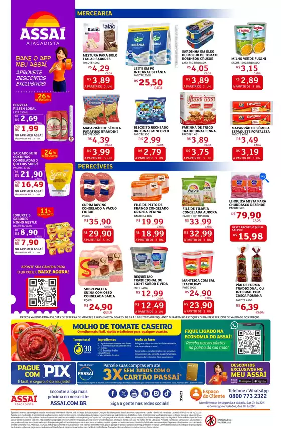 Ofertas e promoções atuais