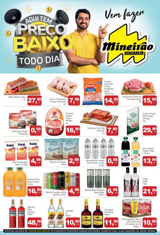 Catálogo Mineirão Atacarejo em Viçosa | Promoções especiais em andamento | 2025-07-15T00:00:00.000Z - 2025-07-20T00:00:00.000Z