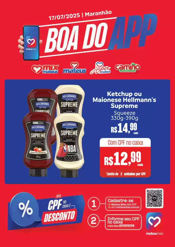 Catálogo Supermercados Mateus em Barra do Corda | Economize agora com nossas ofertas | 2025-07-17T00:00:00.000Z - 2025-07-17T00:00:00.000Z