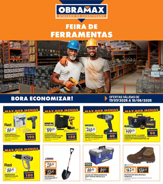Catálogo Obramax em Santos | Descubra ofertas atraentes | 2025-07-17T00:00:00.000Z - 2025-08-10T00:00:00.000Z