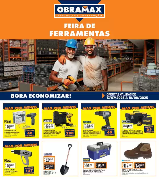 Catálogo Obramax em Manoel Viana | Ofertas exclusivas para nossos clientes | 2025-07-17T00:00:00.000Z - 2025-08-10T00:00:00.000Z