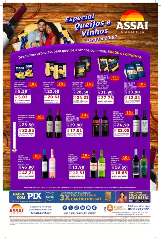 Catálogo Assaí Atacadista em Curitiba | Descontos e promoções | 2025-07-18T00:00:00.000Z - 2025-07-23T00:00:00.000Z