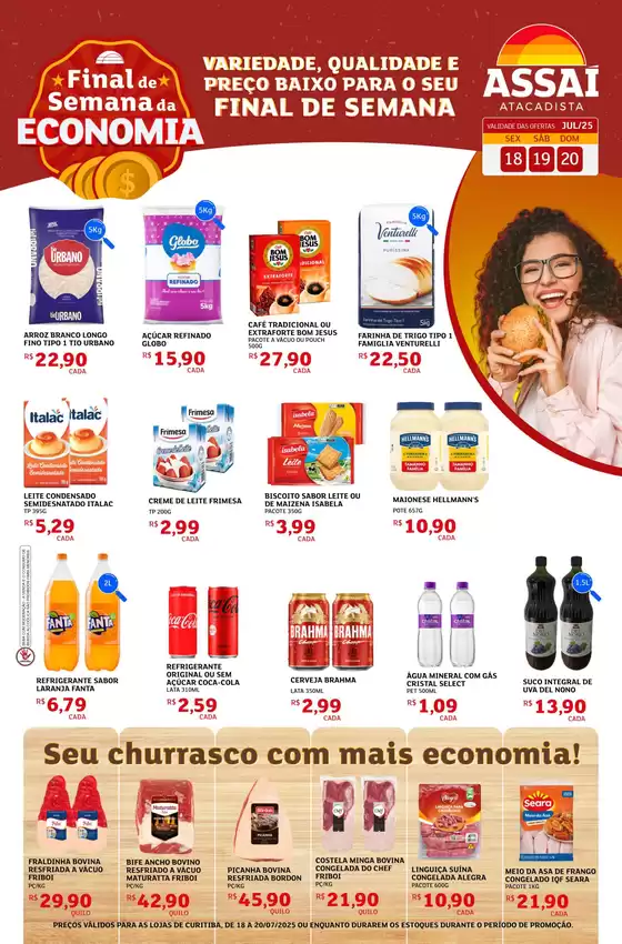 Catálogo Assaí Atacadista em Curitiba | Promoções especiais em andamento | 2025-07-18T00:00:00.000Z - 2025-07-20T00:00:00.000Z