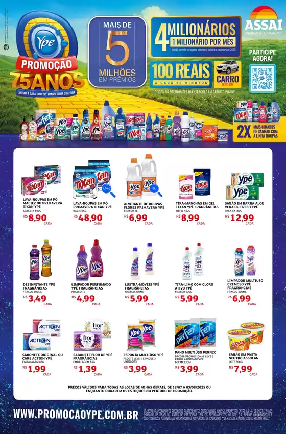 Catálogo Assaí Atacadista em Belo Horizonte | Ótima oferta para todos os clientes | 2025-07-18T00:00:00.000Z - 2025-08-03T00:00:00.000Z