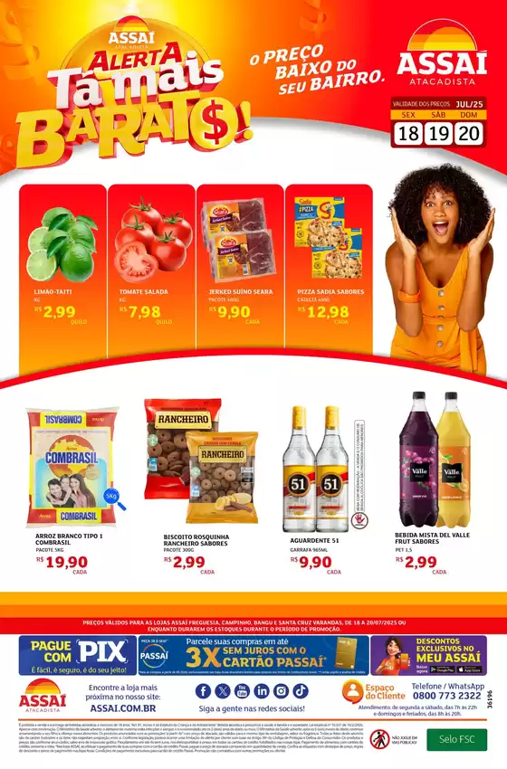 Catálogo Assaí Atacadista em Rio de Janeiro | Ofertas exclusivas e pechinchas | 2025-07-18T00:00:00.000Z - 2025-07-20T00:00:00.000Z