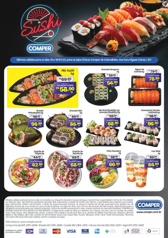 Catálogo Comper em Brasília | Sushi Comper | 2025-07-18T00:00:00.000Z - 2025-07-19T00:00:00.000Z