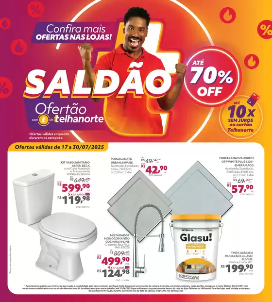 Catálogo Telhanorte em São Bernardo do Campo | Nossas melhores ofertas para você | 2025-07-18T00:00:00.000Z - 2025-07-30T00:00:00.000Z