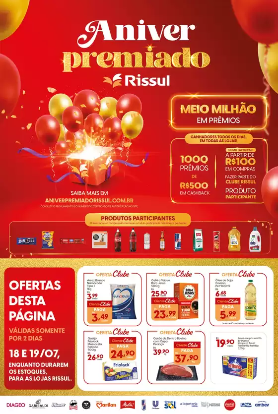 Catálogo Rissul em Tibagi | Folheto Supper Rissul | 2025-07-18T00:00:00.000Z - 2025-07-19T00:00:00.000Z