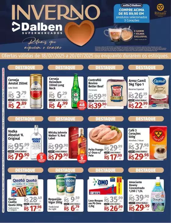 Catálogo Supermercado Dalben em Valinhos | Fim de Semana | 2025-07-18T00:00:00.000Z - 2025-07-20T00:00:00.000Z