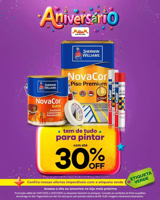 Catálogo Milium em São Bernardo do Campo | Ofertas exclusivas | 2025-07-10T00:00:00.000Z - 2025-07-23T00:00:00.000Z