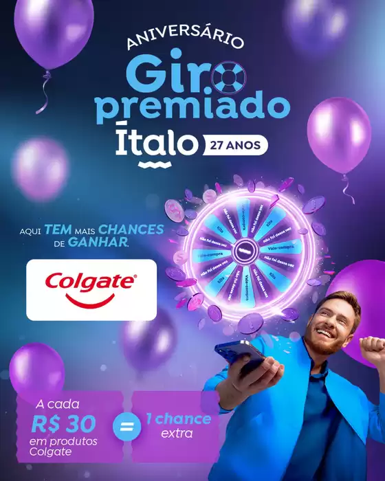Giro Premiado Aniversário Ítalo 27 Anos