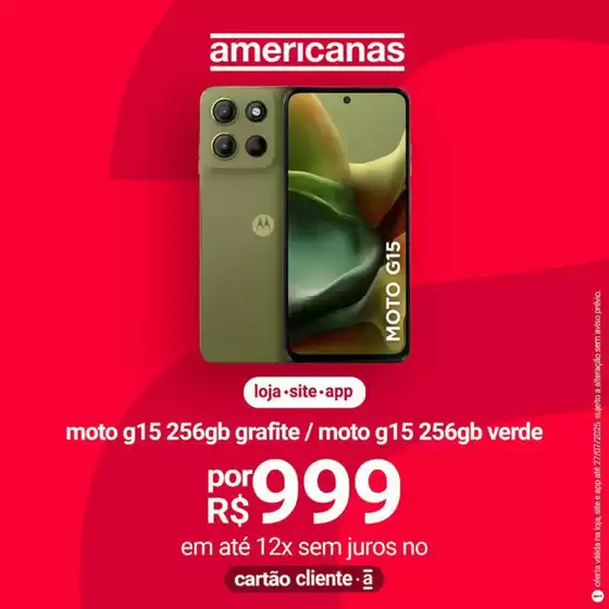 Catálogo Lojas Americanas | Pechinchas e ofertas atuais | 2025-07-25T00:00:00.000Z - 2025-07-27T00:00:00.000Z