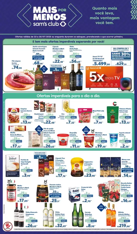 Catálogo Sam's Club em Biguaçu | Ofertas para caçadores de pechinchas | 2025-07-28T00:00:00.000Z - 2025-07-30T00:00:00.000Z