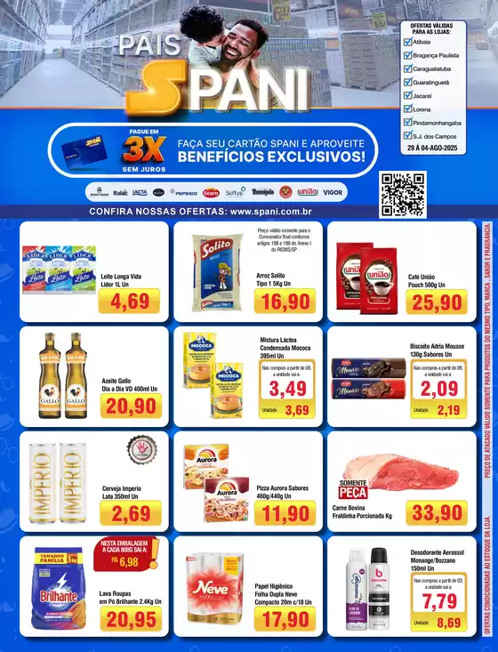 Catálogo Spani Atacadista em Bragança Paulista | Melhores ofertas para todos os clientes | 2025-07-29T00:00:00.000Z - 2025-08-04T00:00:00.000Z