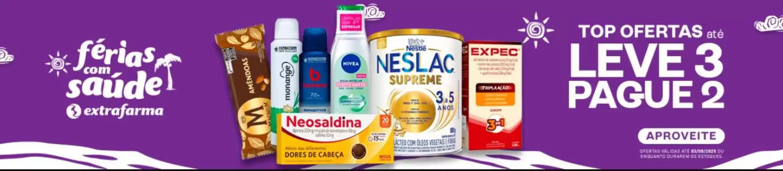 Ferias com saude Extrafarma!