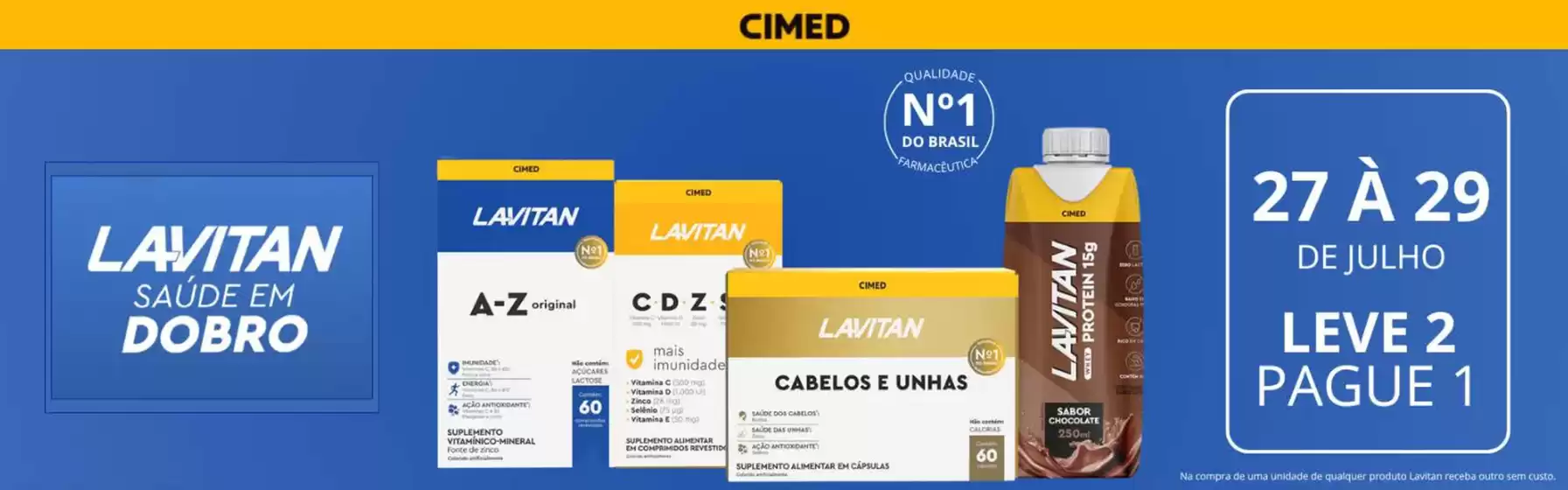 Lavitan saude em dobro !
