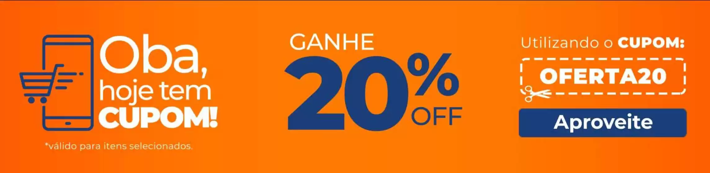 Ganhe 20% off!