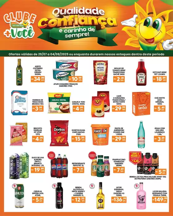 Ofertas especiais atraentes para todos