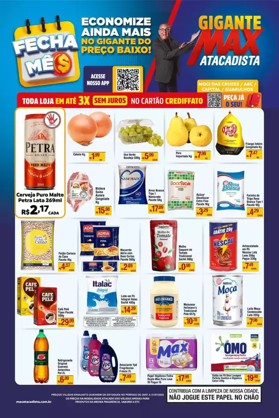 Ofertas exclusivas para nossos clientes