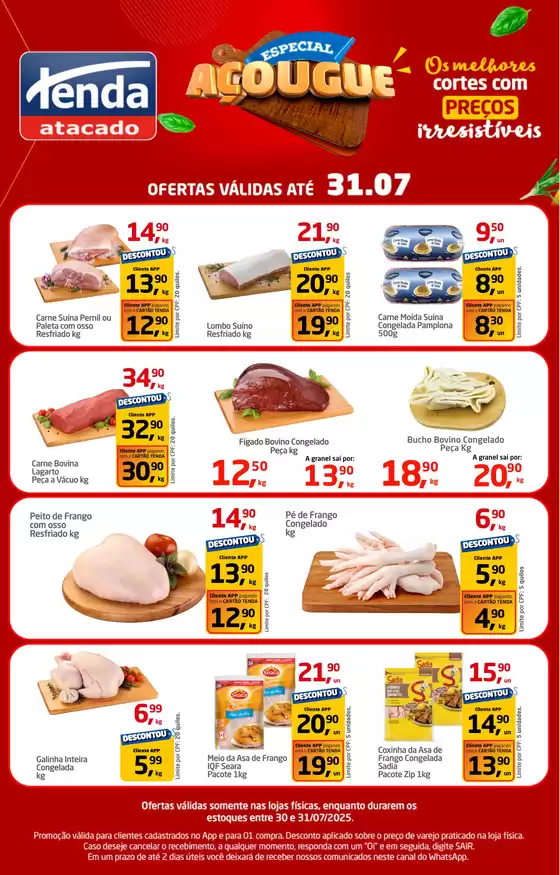 Catálogo Tenda Atacado em Bauru | ESPECIAL AÇOUGUE | 2025-07-30T00:00:00.000Z - 2025-07-31T00:00:00.000Z