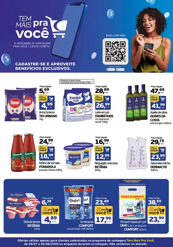 Catálogo Cometa Supermercados em Manaus | Tem Mais Pra Você | 2025-07-31T00:00:00.000Z - 2025-08-03T00:00:00.000Z