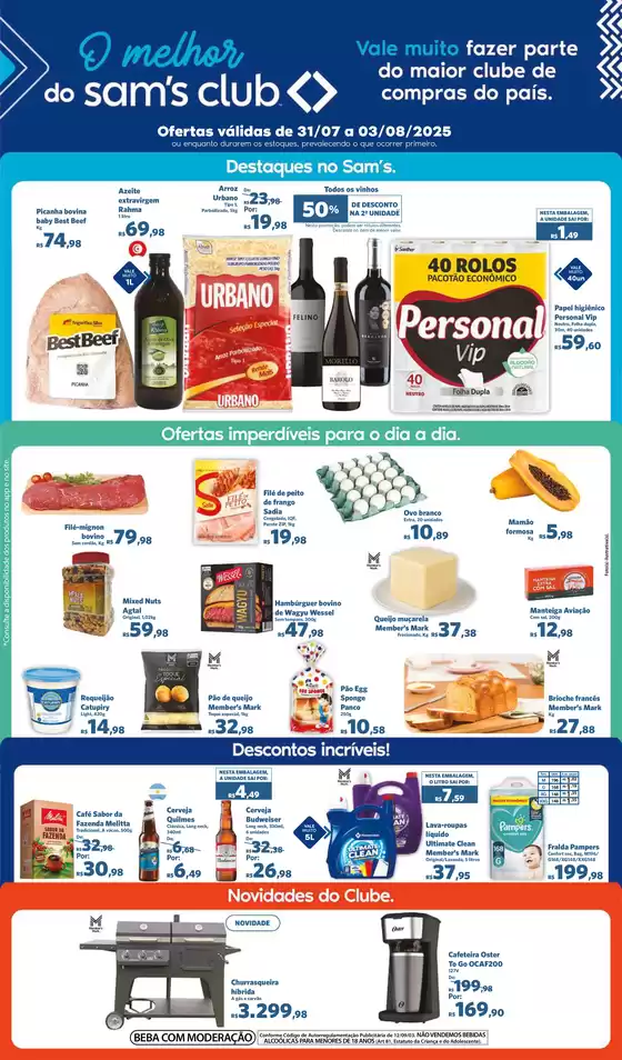 Catálogo Sam's Club em Presidente Prudente | Ofertas exclusivas para nossos clientes | 2025-07-31T00:00:00.000Z - 2025-08-03T00:00:00.000Z
