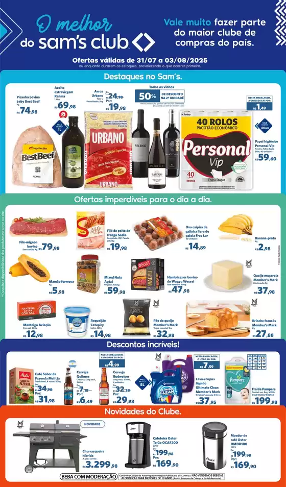 Catálogo Sam's Club em Presidente Prudente | Ofertas e promoções atuais | 2025-07-31T00:00:00.000Z - 2025-08-03T00:00:00.000Z