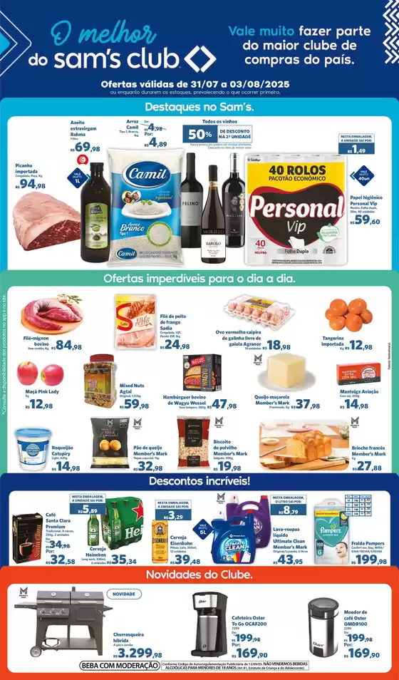 Catálogo Sam's Club em Presidente Prudente | Ofertas especiais atraentes para todos | 2025-07-31T00:00:00.000Z - 2025-08-03T00:00:00.000Z