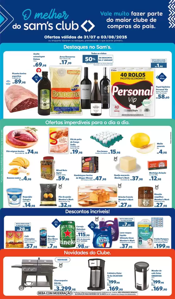 Catálogo Sam's Club em Presidente Prudente | Novas ofertas para descobrir | 2025-07-31T00:00:00.000Z - 2025-08-03T00:00:00.000Z