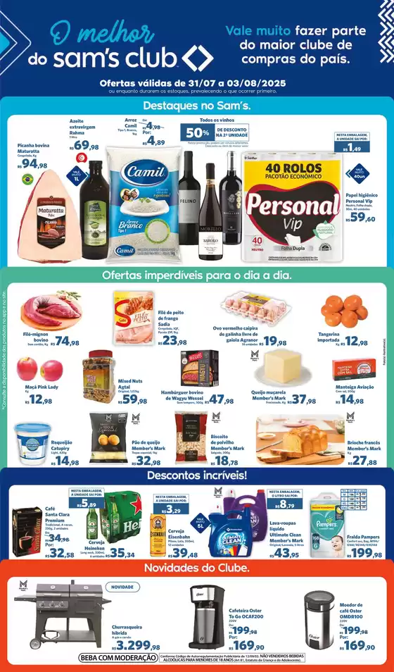 Catálogo Sam's Club em Presidente Prudente | Melhores ofertas e descontos | 2025-07-31T00:00:00.000Z - 2025-08-03T00:00:00.000Z
