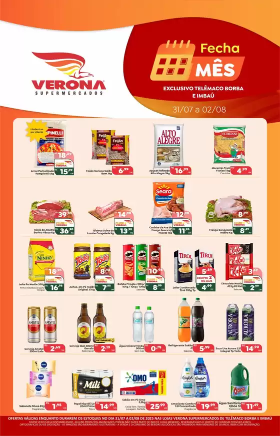 Catálogo Verona Supermercados em Palmas - TO | Fecha Mês | 2025-07-31T00:00:00.000Z - 2025-08-02T00:00:00.000Z