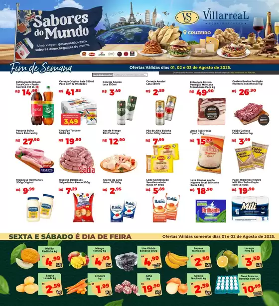 Catálogo Villarreal Supermercados em Jequié | Ofertas Villarreal Supermercados | 2025-08-01T00:00:00.000Z - 2025-08-03T00:00:00.000Z
