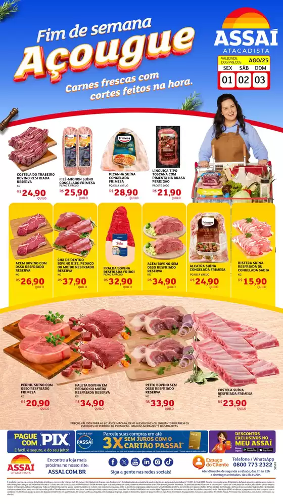 Catálogo Assaí Atacadista em Macapá | Melhores ofertas para todos os caçadores de pechinchas | 2025-08-01T00:00:00.000Z - 2025-08-03T00:00:00.000Z