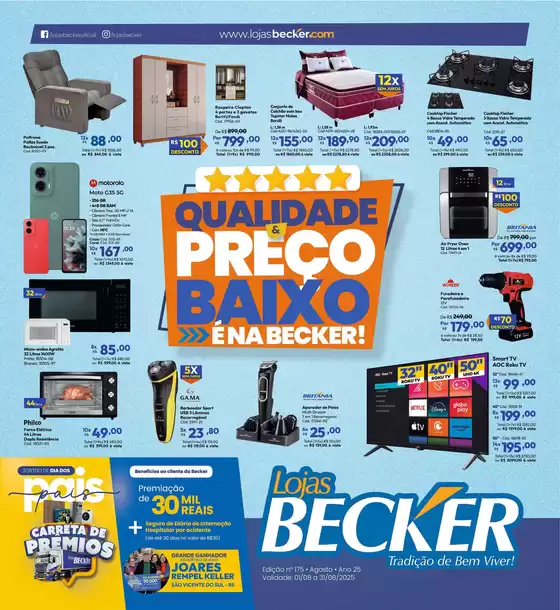 Catálogo Lojas Becker em Betim | Lojas Becker Tablóide de Ofertas | 2025-08-01T00:00:00.000Z - 2025-08-31T00:00:00.000Z