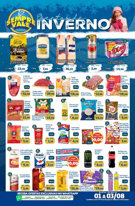 Ofertas exclusivas para nossos clientes