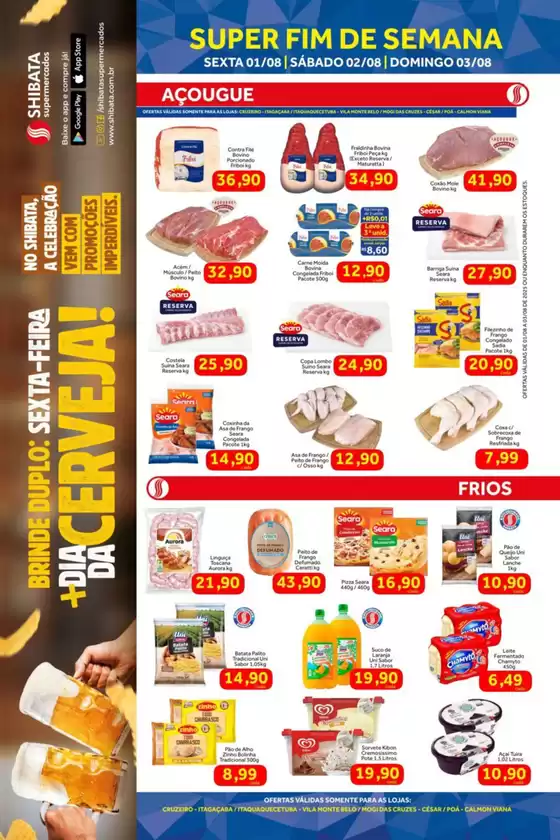 Catálogo Shibata Supermercados em Itaquaquecetuba | Ótima oferta para todos os clientes | 2025-08-01T00:00:00.000Z - 2025-08-03T00:00:00.000Z