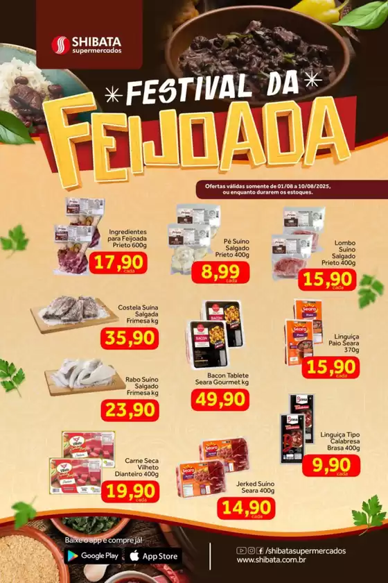 Catálogo Shibata Supermercados em Itaquaquecetuba | Melhores ofertas para todos os clientes | 2025-08-01T00:00:00.000Z - 2025-08-10T00:00:00.000Z