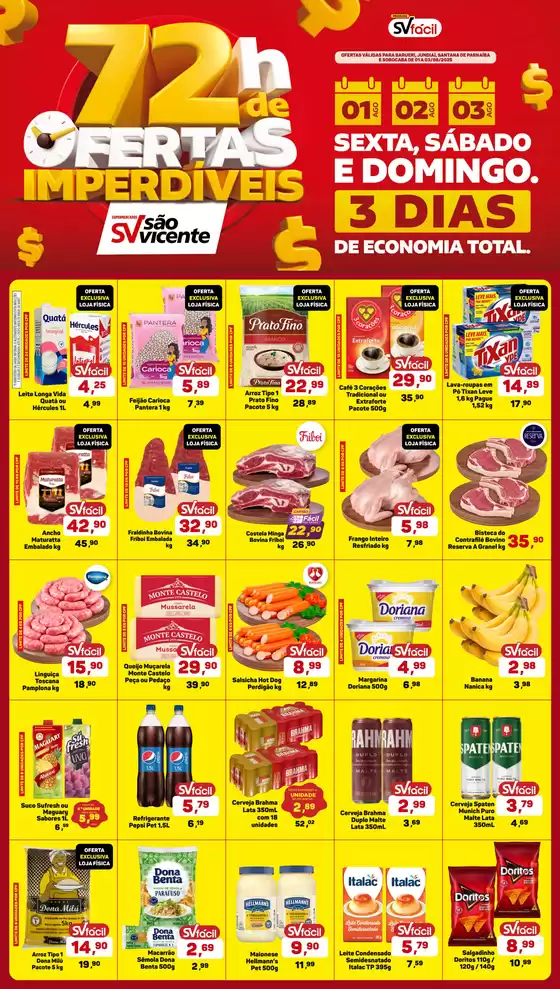 Catálogo Supermercados São Vicente em Hortolândia | Ofertas exclusivas e pechinchas | 2025-08-01T00:00:00.000Z - 2025-08-03T00:00:00.000Z