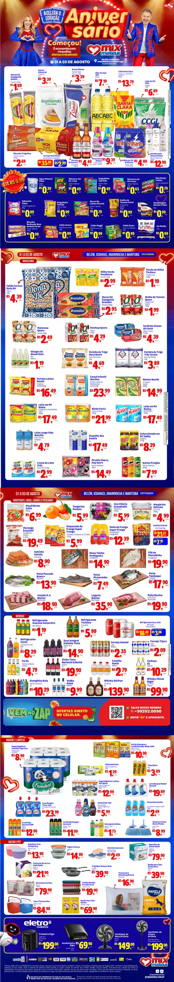 Catálogo Supermercados Mateus em Marituba | Melhores ofertas para todos os caçadores de pechinchas | 2025-08-01T00:00:00.000Z - 2025-08-03T00:00:00.000Z