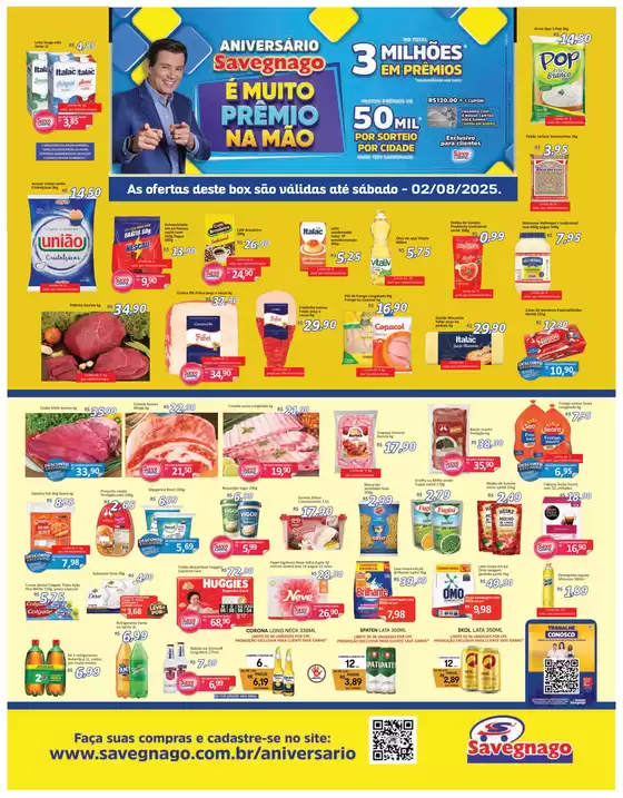 Catálogo Supermercado Savegnago em Hortolândia | Pechinchas e ofertas atuais | 2025-08-01T00:00:00.000Z - 2025-08-02T00:00:00.000Z