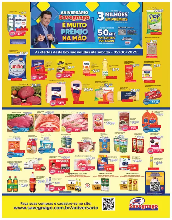 Catálogo Supermercado Savegnago em Gravataí | Ofertas exclusivas | 2025-08-01T00:00:00.000Z - 2025-08-02T00:00:00.000Z