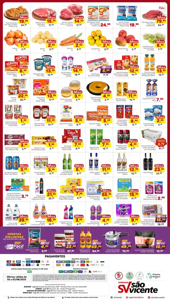 Ofertas especiais atraentes para todos