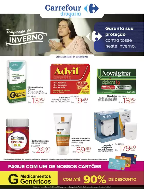 Catálogo Drogarias Carrefour em Contagem | DROGARIA | 2025-08-01T00:00:00.000Z - 2025-08-31T00:00:00.000Z