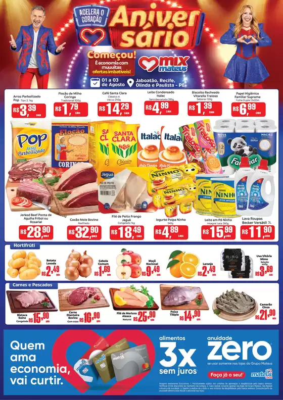 Catálogo Supermercados Mateus em Paulista | Ótima oferta para todos os clientes | 2025-08-01T00:00:00.000Z - 2025-08-03T00:00:00.000Z