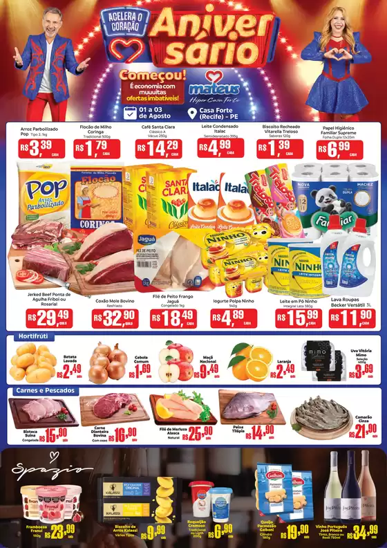 Catálogo Supermercados Mateus em Paulista | Promoções especiais em andamento | 2025-08-01T00:00:00.000Z - 2025-08-03T00:00:00.000Z