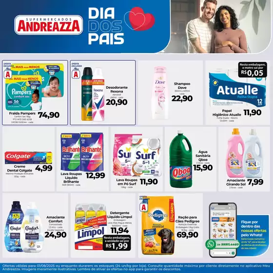 Catálogo Supermercados Andreazza em Flores da Cunha | Encarte Supermercados Andreazza | 2025-08-01T00:00:00.000Z - 2025-08-01T00:00:00.000Z