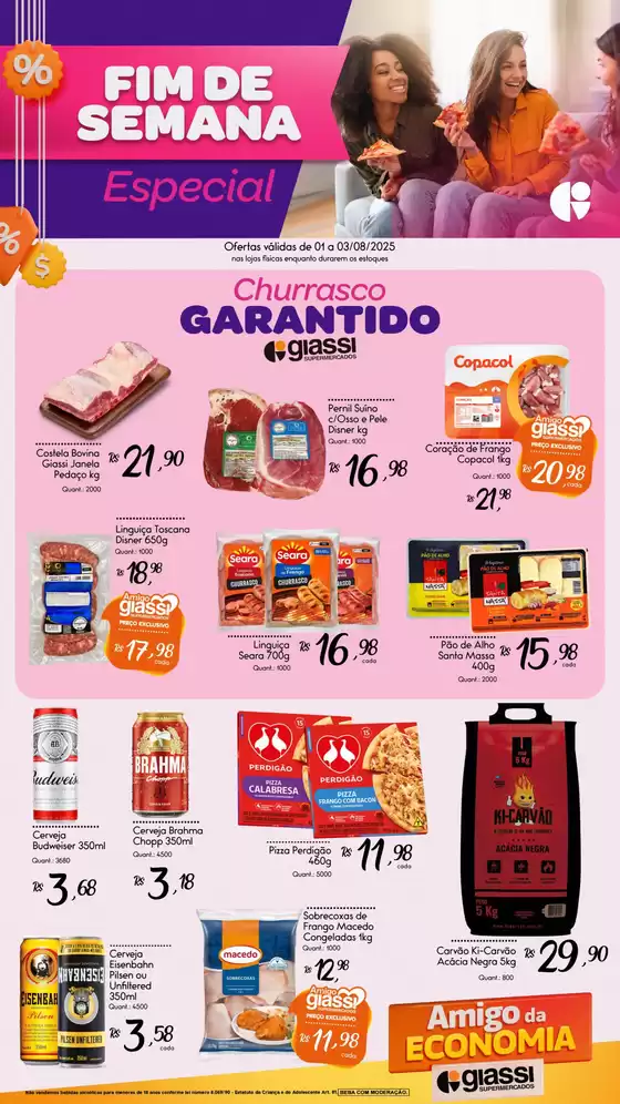 Catálogo Giassi Supermercados em Itajaí | Ofertas do dia | 2025-08-01T00:00:00.000Z - 2025-08-03T00:00:00.000Z